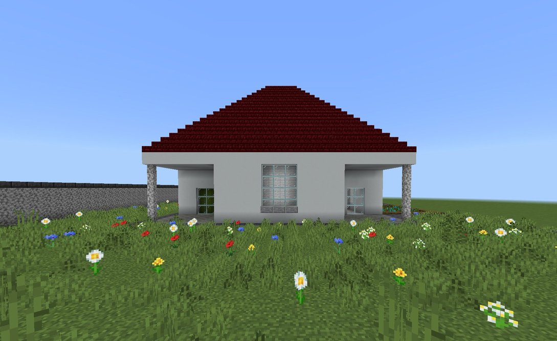 Minecraft model of Gate Lodge by the client’s daughter.