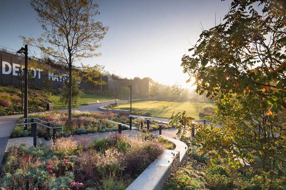 Mayfield Park, Manchester by The Mayfield Partnership and Studio Egret West.