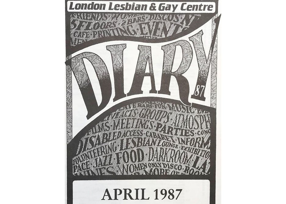 London Lesbian & Gay Centre Flyer, 1987, Courtesy Hall-Carpenter Archives and UCL Urban Laboratory.