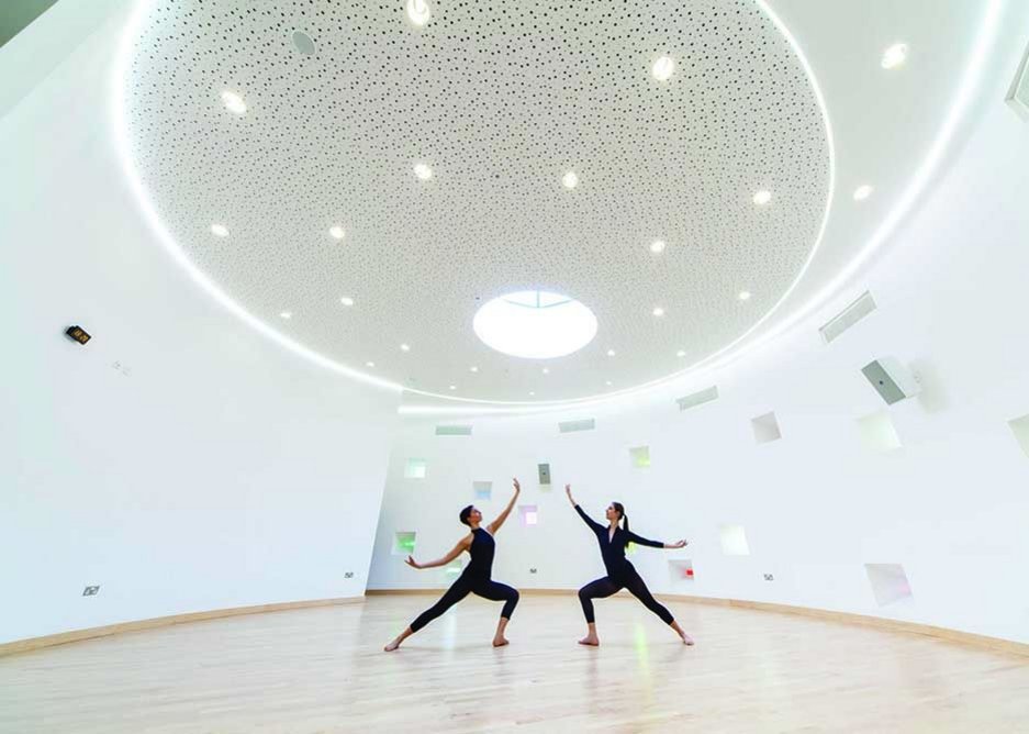 LA Architects produced a characterful circular exercise space, complete with Ronchamp-like windows in the walls.