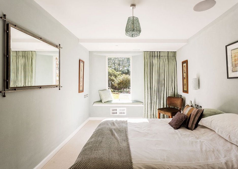 Typical downstairs bedroom at garden level.