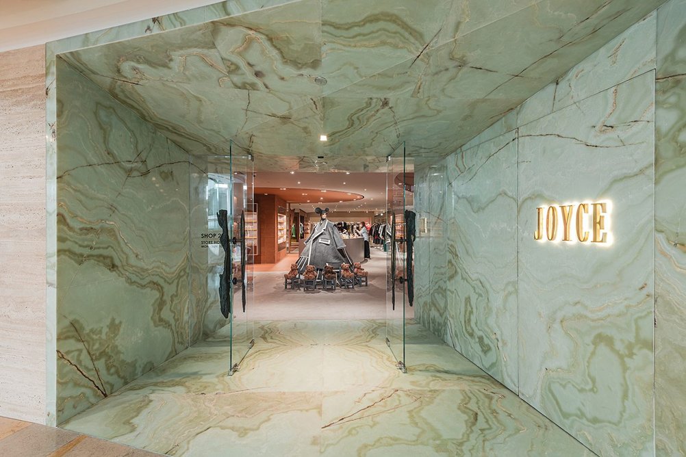 Collective’s interior design for JOYCE’s flagship store in Hong Kong, opened in September 2022.
