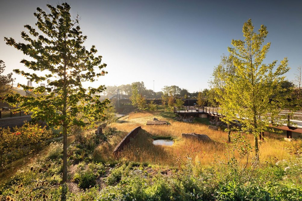 Mayfield Park, Manchester by The Mayfield Partnership and Studio Egret West.
