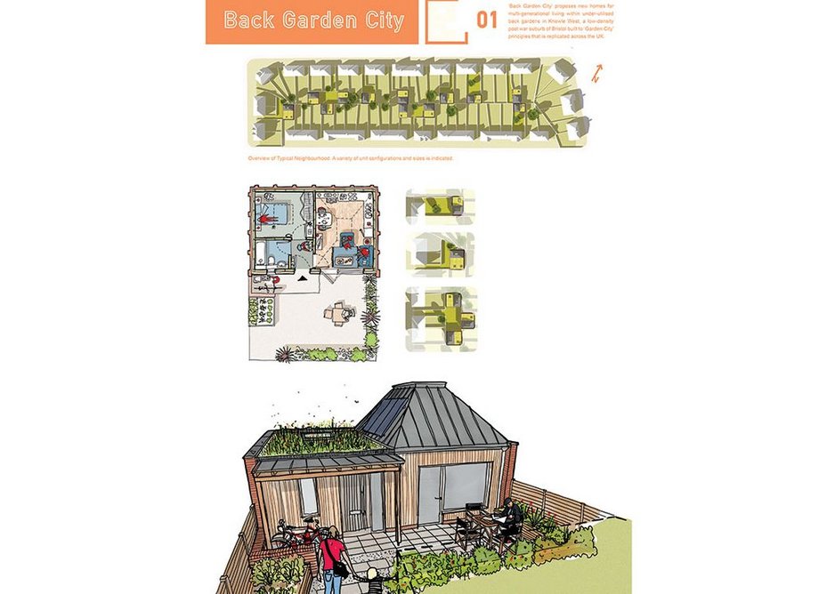 Barefoot Architects’ visualisation and plan for a garden home.