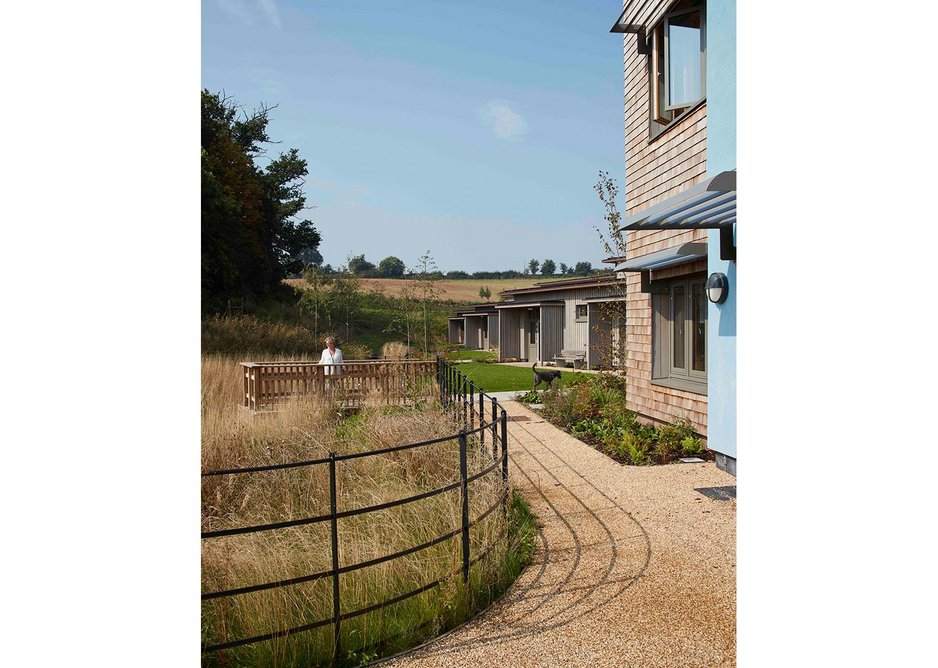 Building and landscape at St Michael’s Hospice, Hereford, designed by Architype