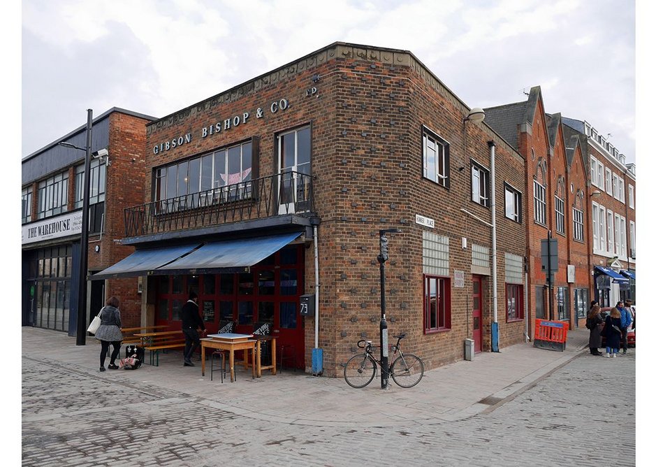 Nice little dockside 50s fruit-trade building on Humber Street is now a bustling cafe.