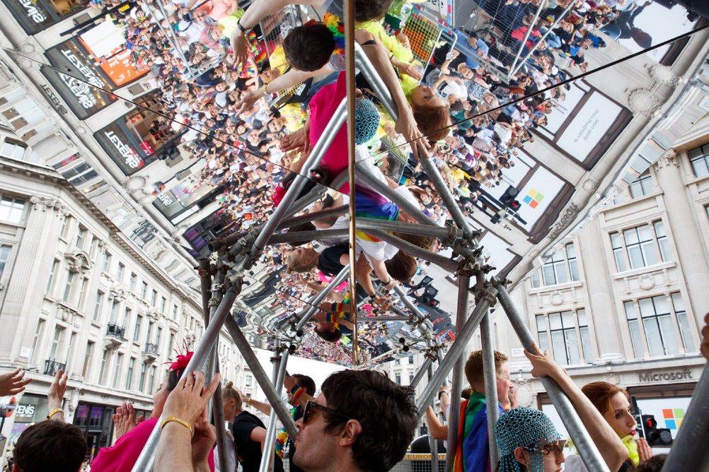 Pride 2019 Under One Roof float designed by Raw Architecture Workshop.