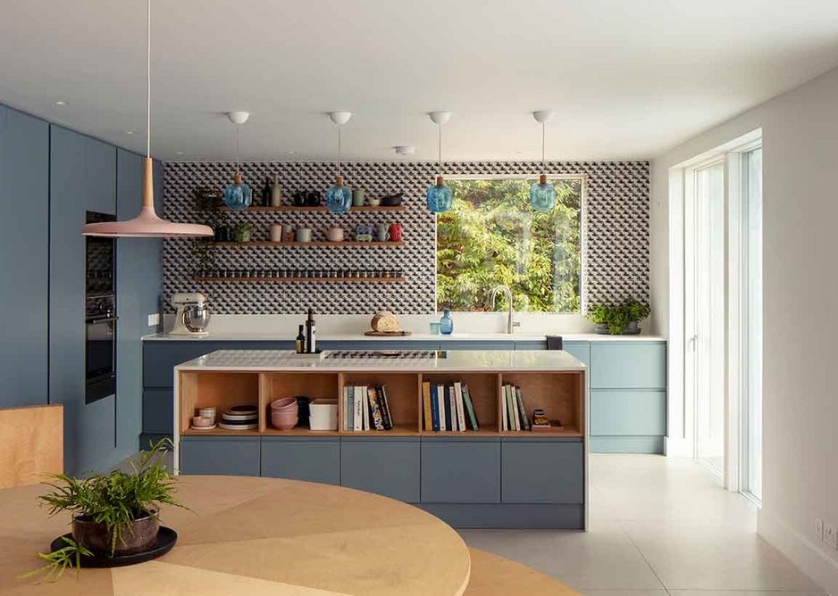 Geometries enjoyed in the family kitchen.