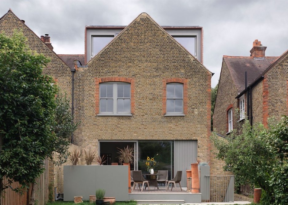 Dukes Avenue in Musewell Hill – ears poking out of the gable rear of the house.