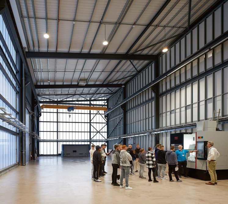 The IOT’s hangar gives a drive-in space for big kit and the freedom to invite in potential employers and local businesses to use those facilities.