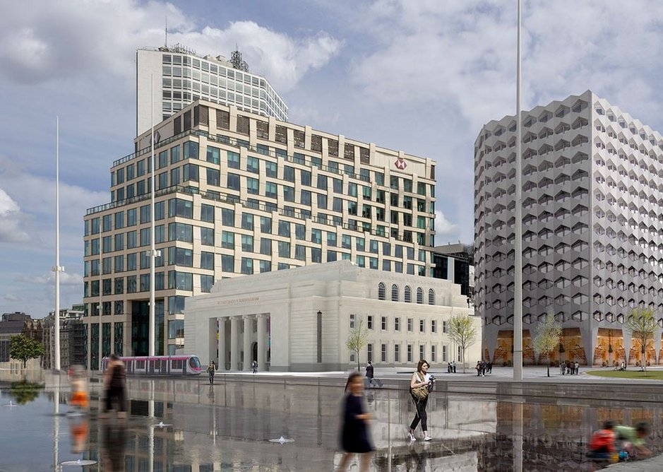 The Exchange, former Municipal Bank, 3 Centenary Square, executive architect Glancy Nicholls Architects, concept design Make Architects.