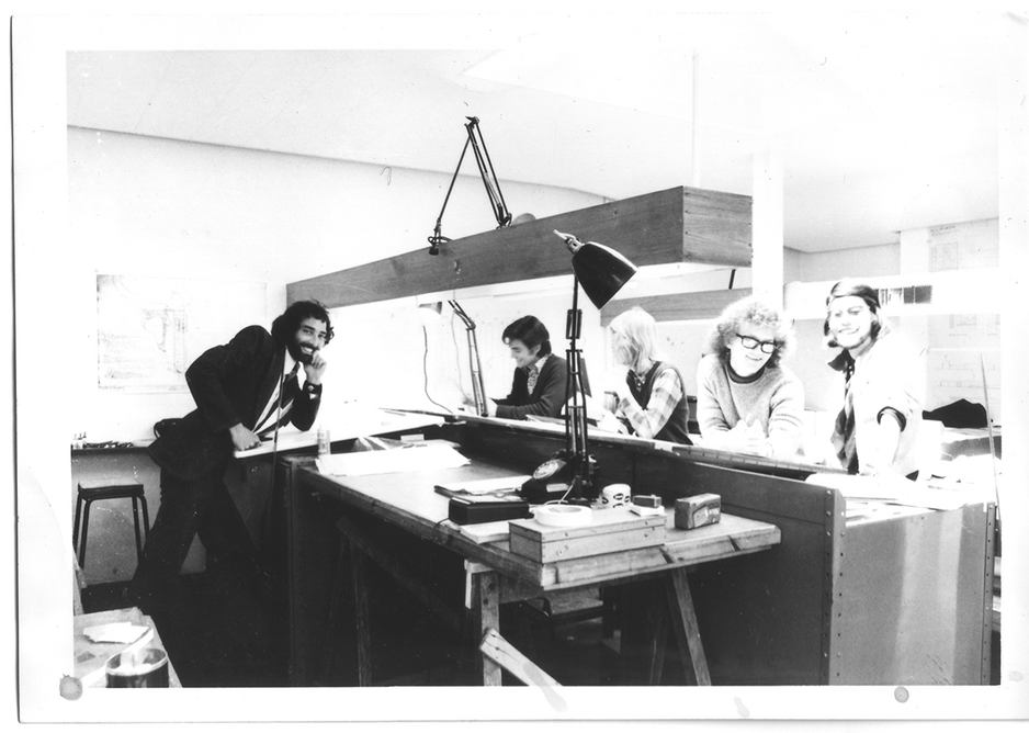 Archive image of the practice studio.