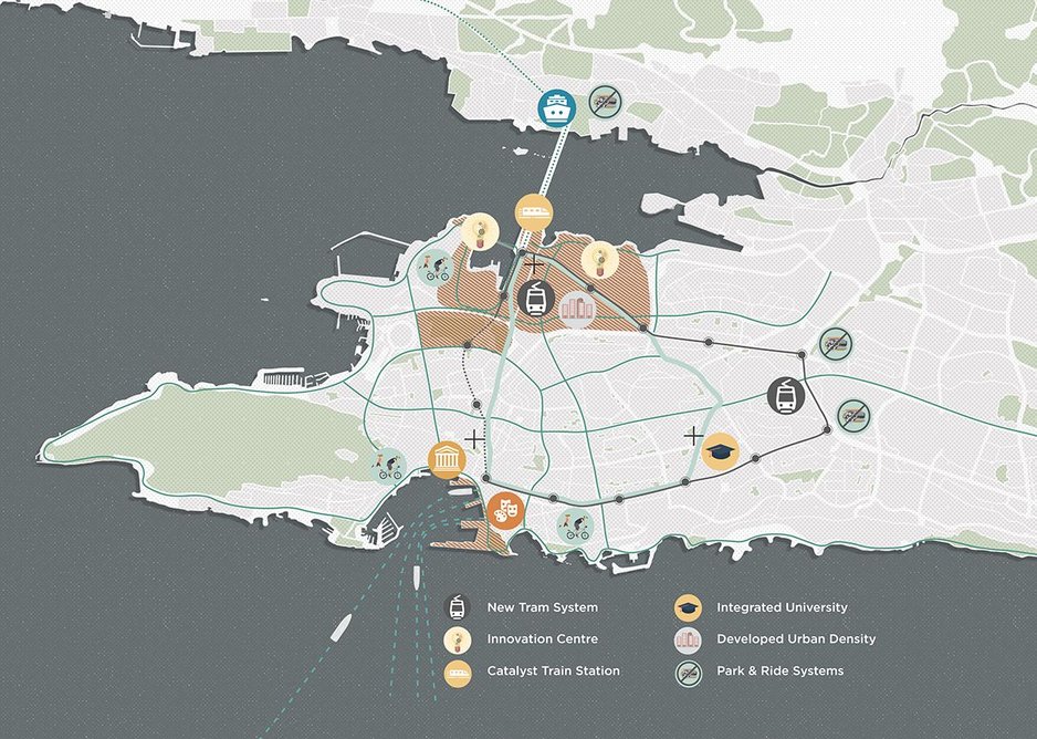 Masterplan for Split in Croatia by students from the University of Bath.