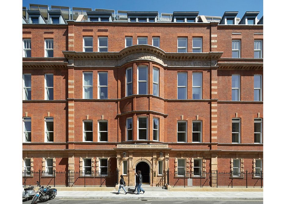 Retained facade on Nassau Street.