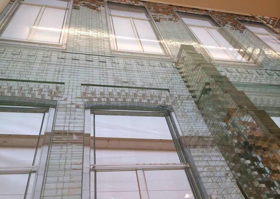 MVRDV’s Crystal House in Amsterdam uses glass bricks in combination with a high strength UV bonded, transparent adhesive