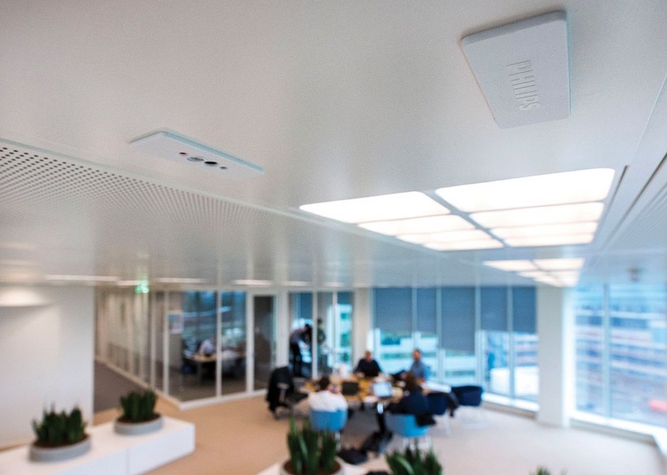 Philips POE systems installed at the Edge in Amsterdam.