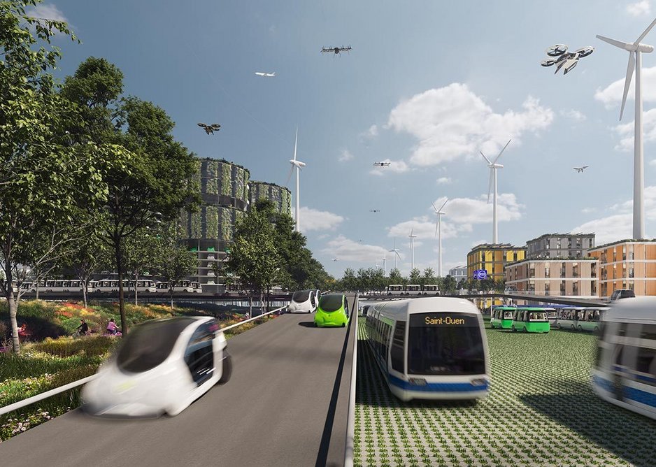 Visualisation of Boulevard Peripherique 2050 from Future Roads of Paris.