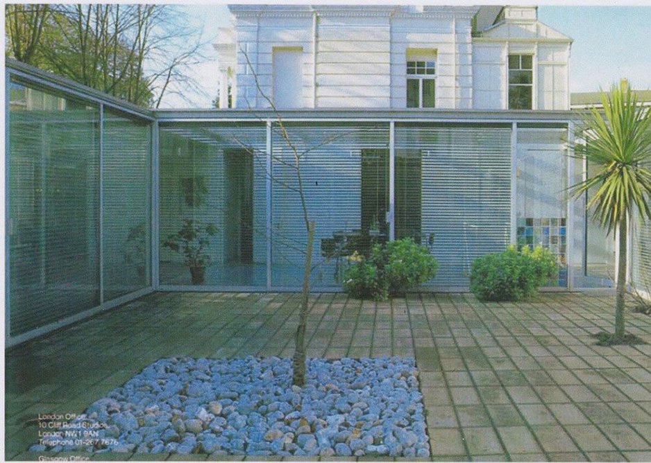 The Spence and Webster courtyard house in Belsize Park.