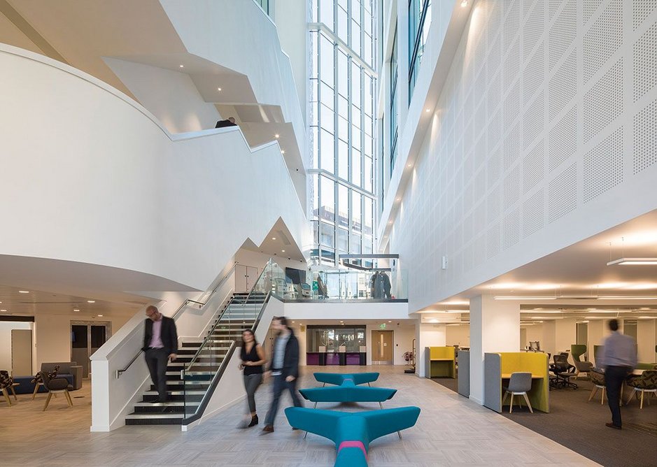 Several previous council annexes are brought together in this building. Merrion House, Leeds, BDP, RIBA Regional Award 2019.