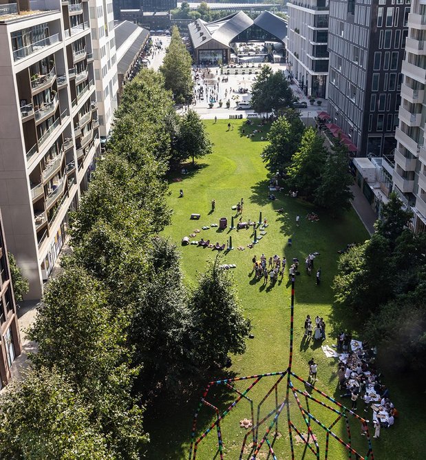 Ten new park spaces were created in the masterplan