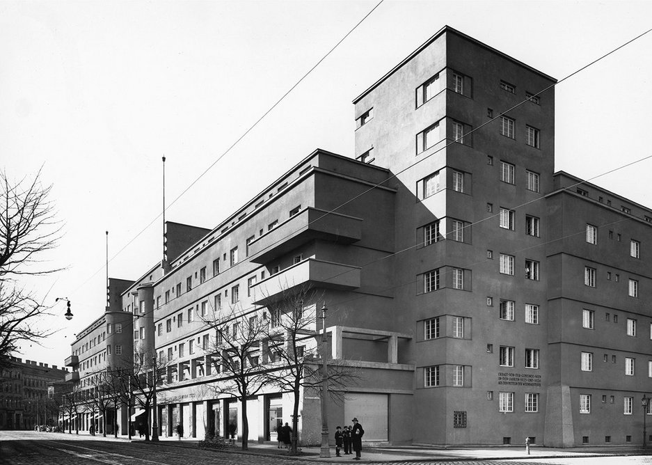 Karl Marx Hof, Vienna. Completed in 1930 during an intense period of municipal socialism.