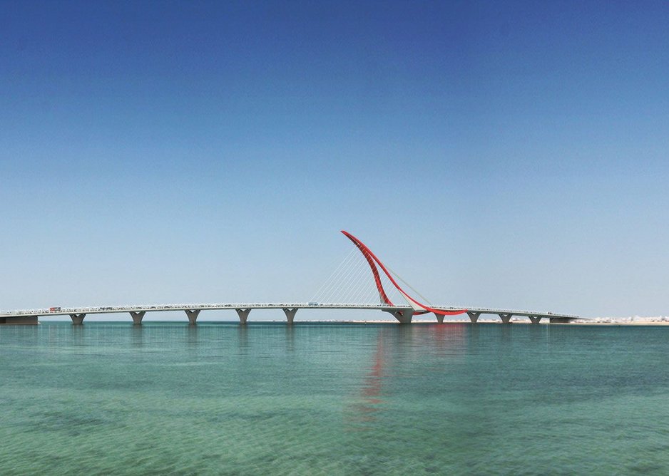 Bahrain’s Manama Crossing, widened from four to 12 lanes with no change in proportions – or complaint from the architects.