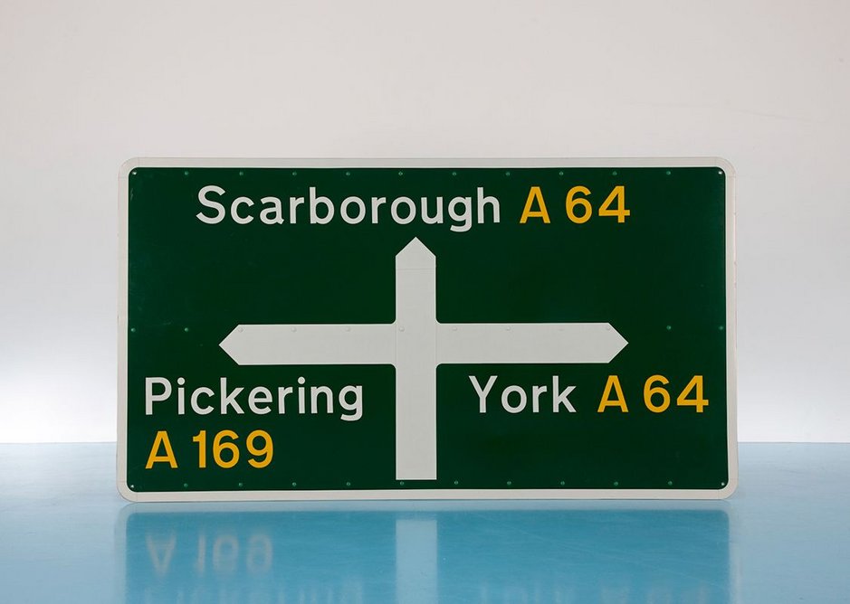 Designer Maker User British Road sign by Jock Kinneir and Margaret Calvert