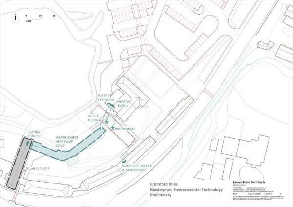 Site plan of hydroworks.