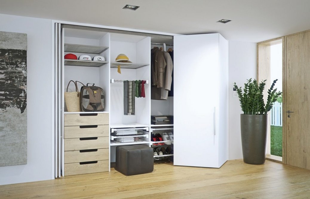 Floor-to-ceiling designs conceal and maximise bedroom storage.