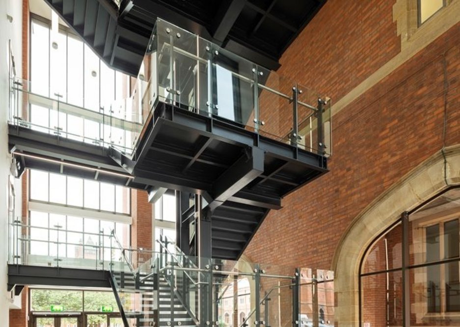 Main Site Tower and Peter Froggatt Centre, Queens University Belfast, Belfast.