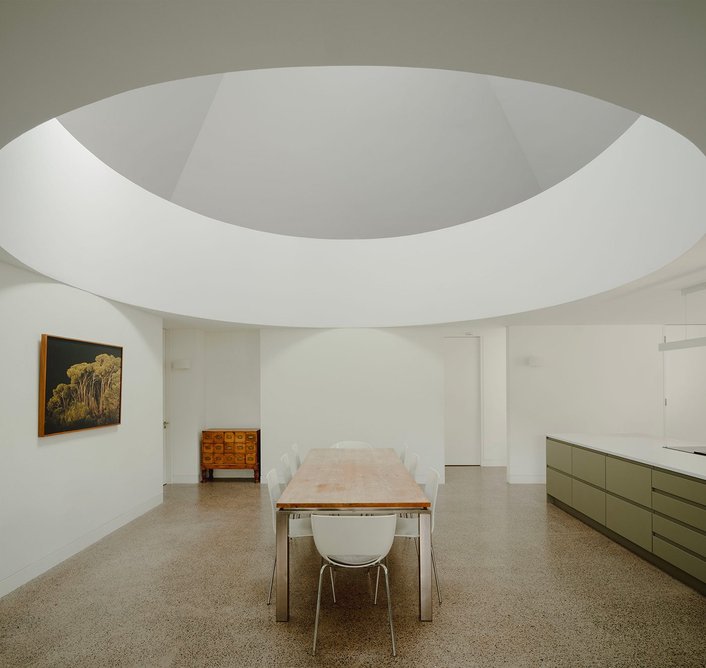 A gaping oculus creates ‘inner drama’.