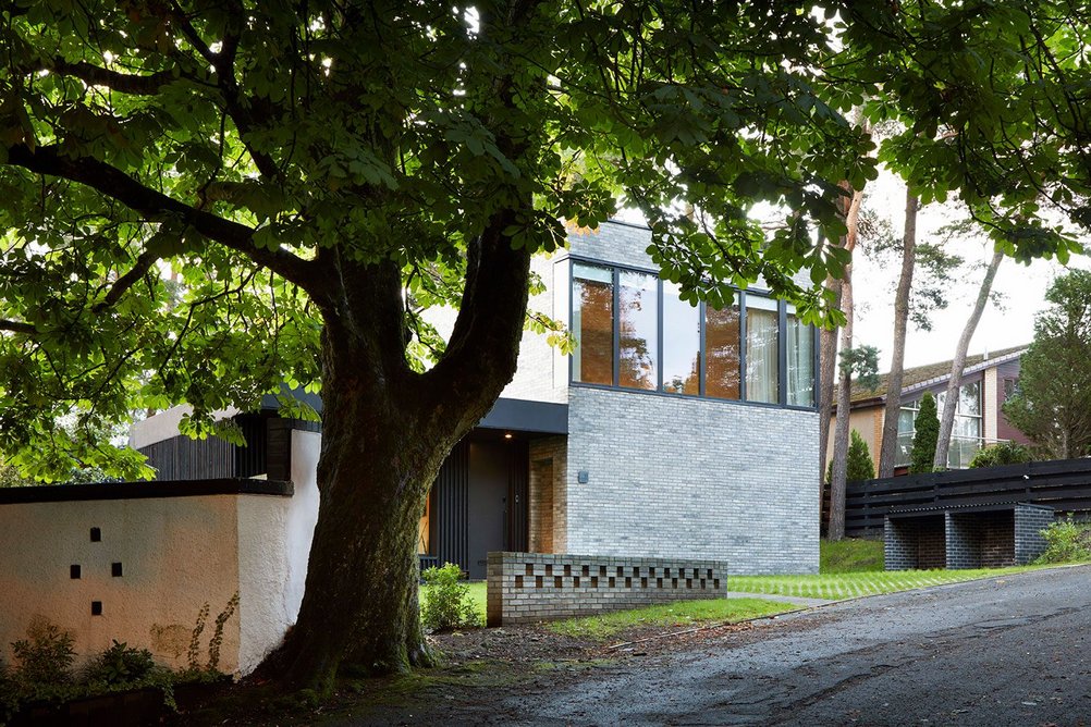 A model of leafy affluence: the house in the Glasgow suburb of Bearsden..