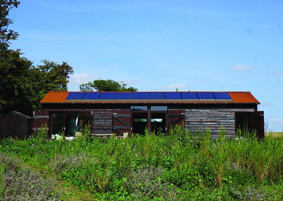 Drift Barn in Suffolk - near-Passivhaus standards in a rebuilt farm outbuilding.