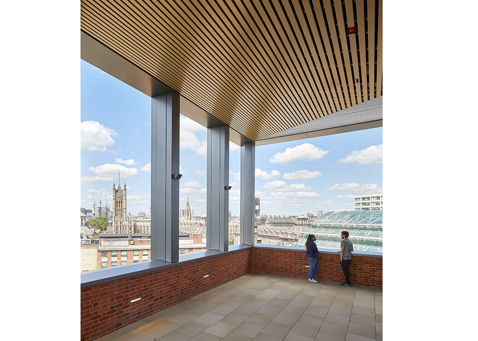 The view from the top with its lofty seminar room. Credit: Hufton + Crow