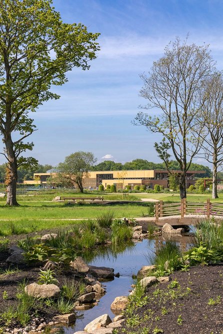 Welcome Building at RHS Garden Bridgwater, Worsley the RIBA North West Building of the Year, 2022.