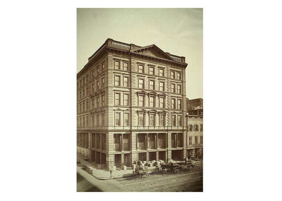 Wholesale store of Claflin Mellen & Co New York. By Samuel Warner 1860.