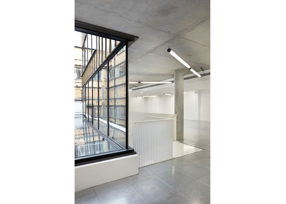 Schueco steel systems were used to bring in as much natural light into the building as possible.
