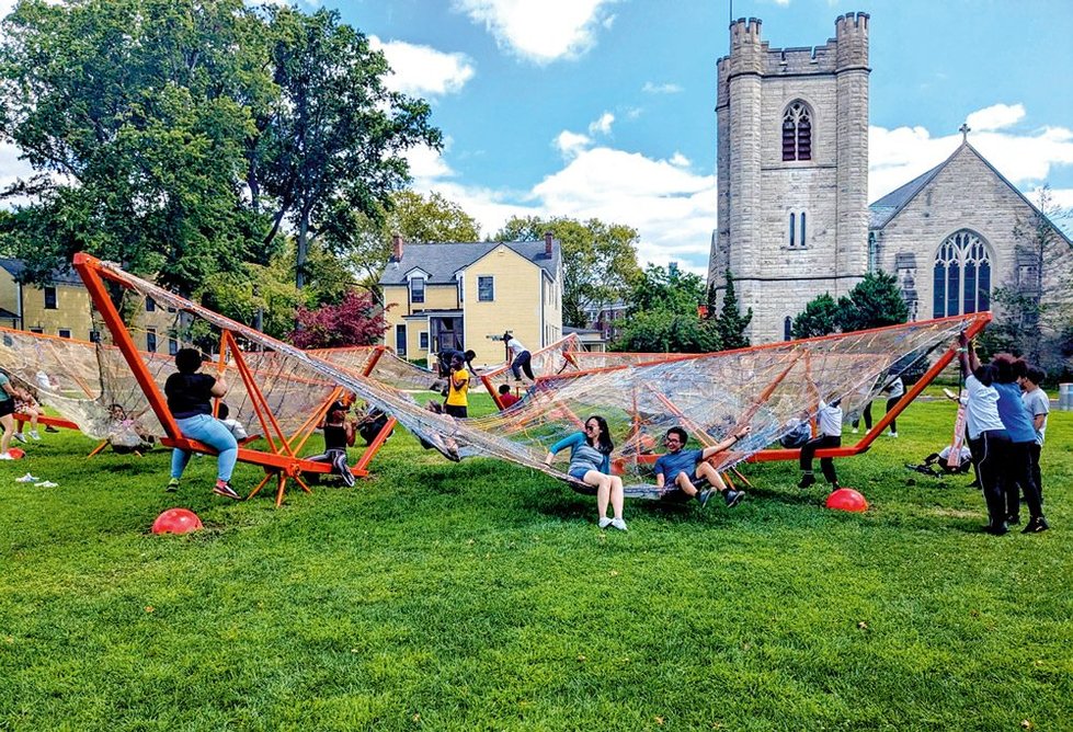 seeAsaw ocean awareness installation in Governors Island, New York.