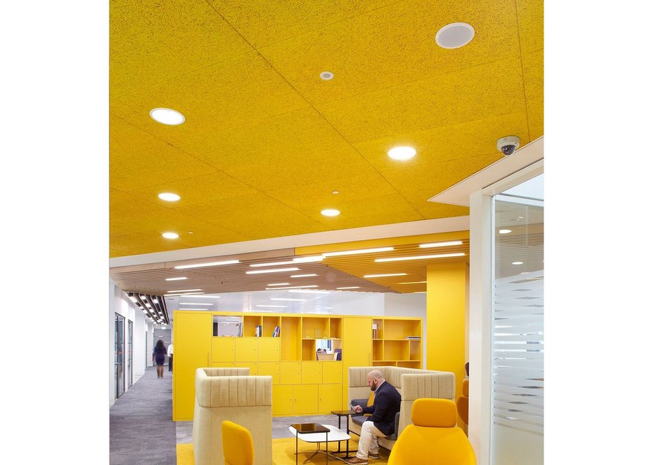 Bright and sustainable: Heradesign acoustic ceilings, fins, islands or wall panels from Knauf AMF