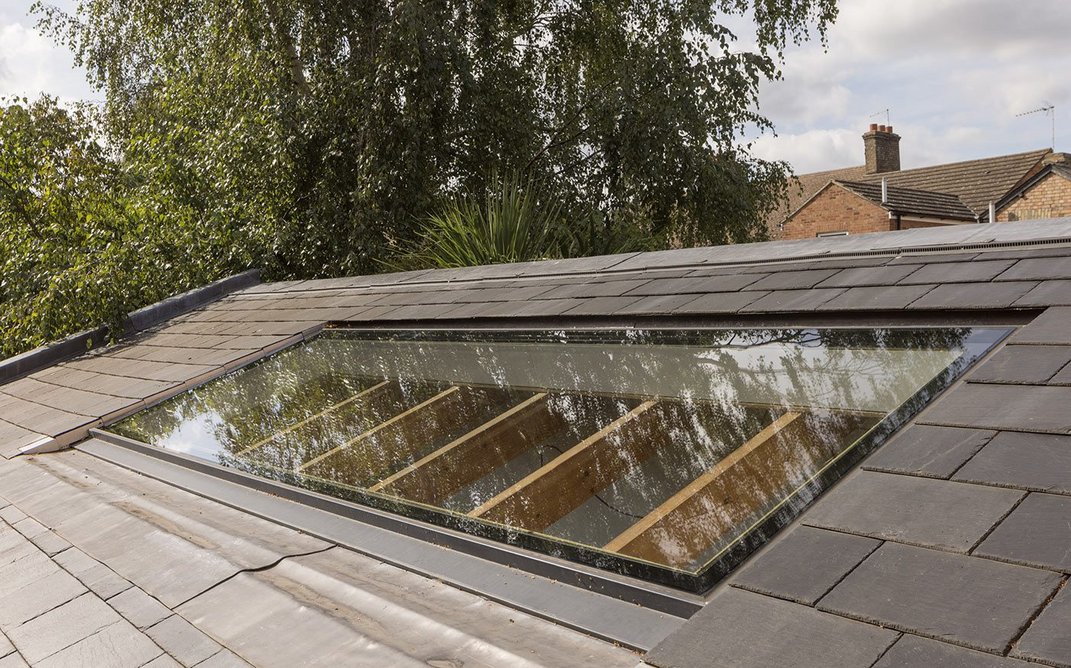 Glazing Vision's Pitchglaze fixed roof window is designed to be installed in pitched tiled roof applications flush (in plane) with the tiling line.