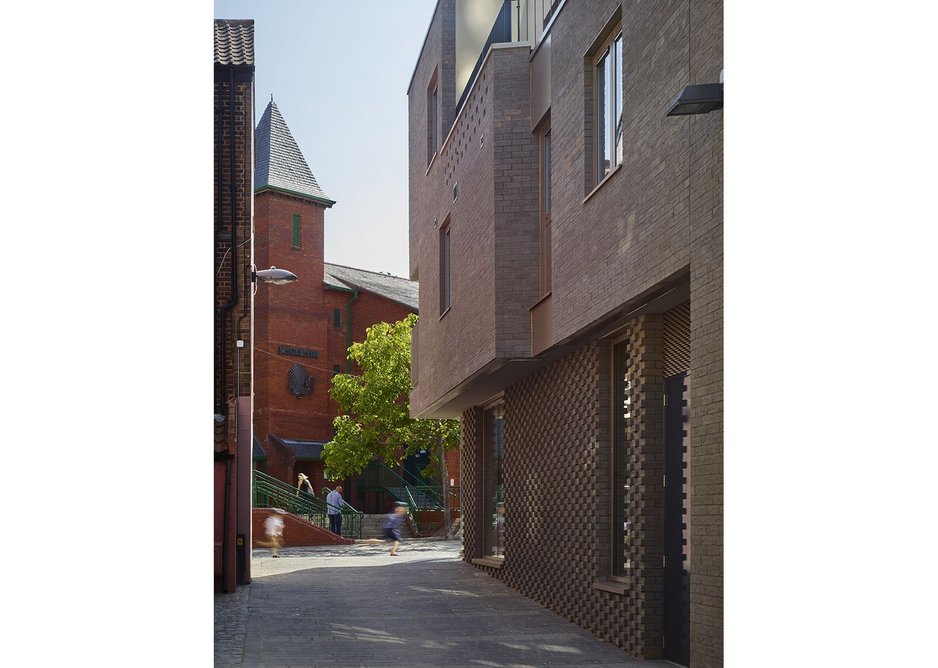 Details on the brickwork make for variation, here on the shop let as an artisan bakery.