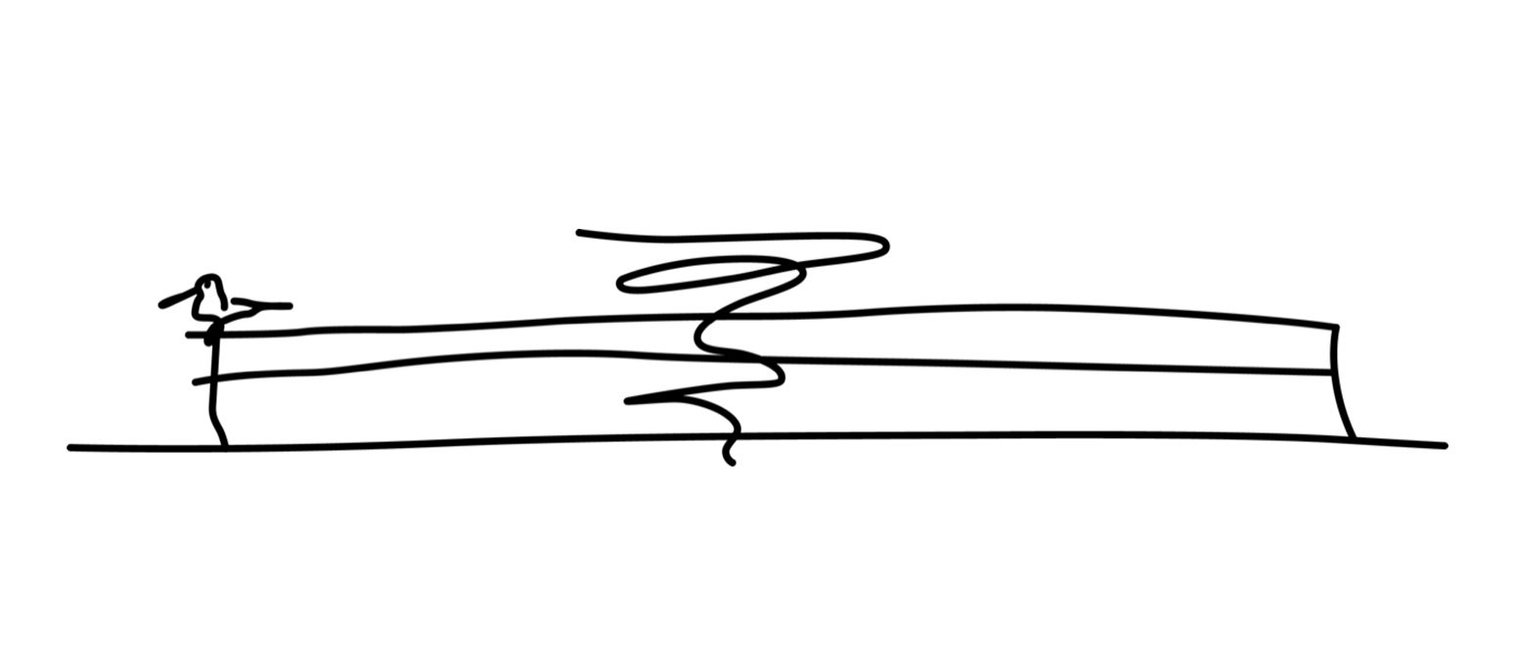 The Tornado’s design began as a free-hand sketch by Ma Yansong, MAD Architects founder.