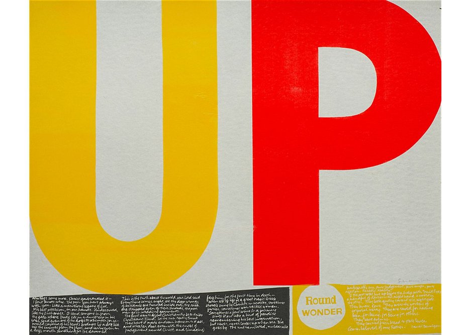 POWER UP, Corita Kent, 1965. Print, serigraph, Corita Art Center, Los Angeles.