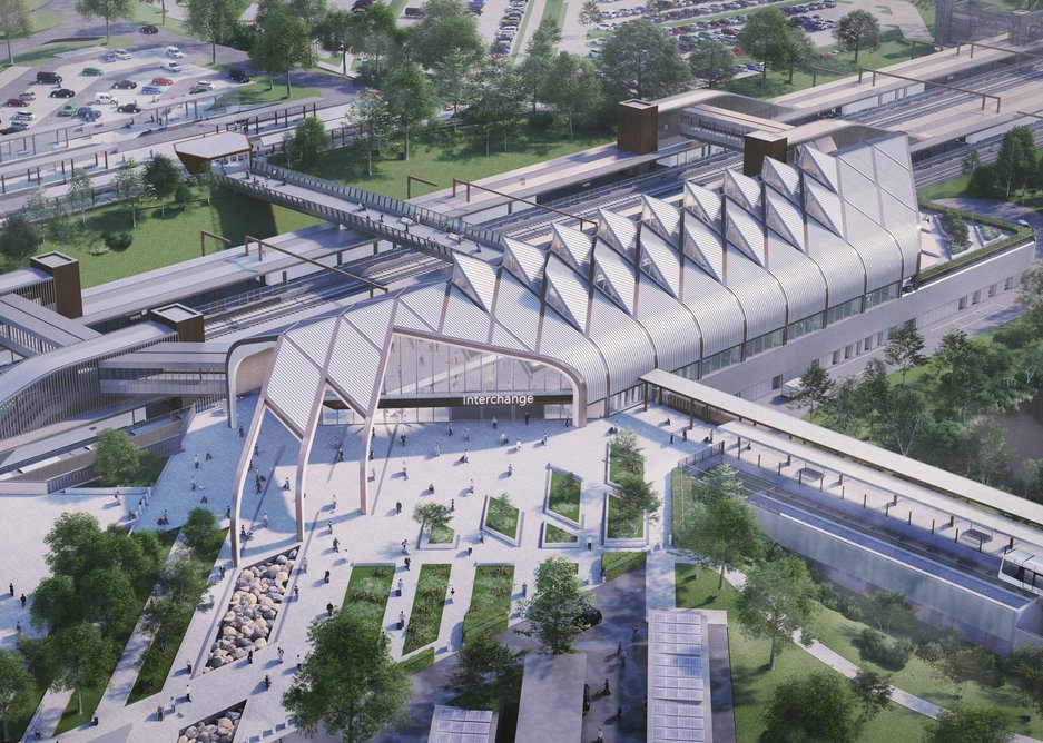 HS2 Interchange station, Solihull by Arup Architects.