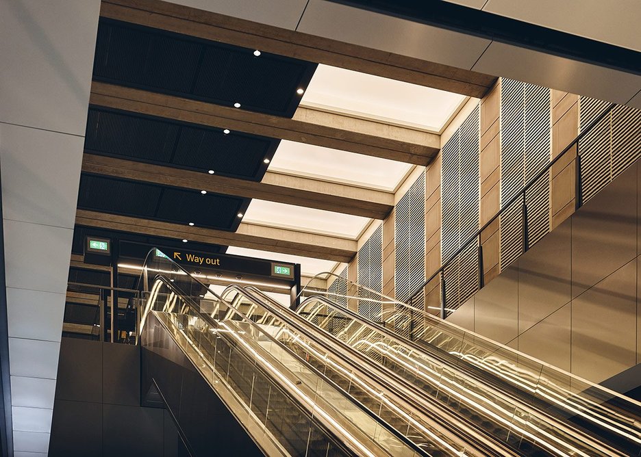 John McAslan + Partners, Waterloo Station, Sydney Metro, Sydney, 2024.