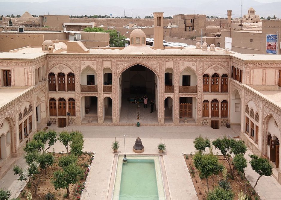 Ameriha House has seven courtyards, now part of an 85-room hotel in Kashan.