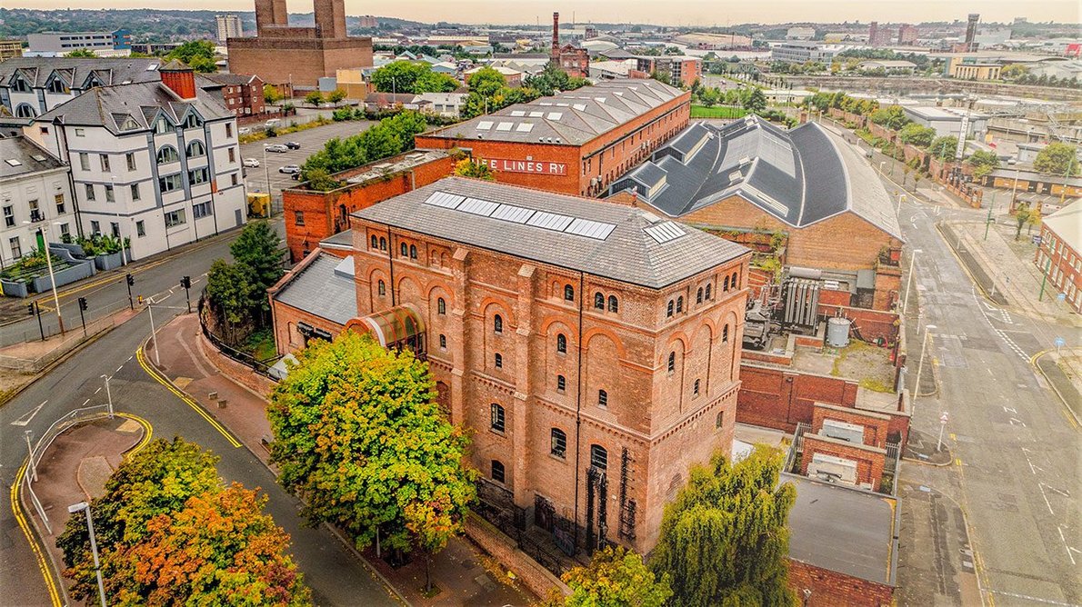 Shore Road pumping station in Birkenhead on The Wirral: Stella rooflights are suitable for listed buildings and any areas needing flush-fitting, low-profile glazing.