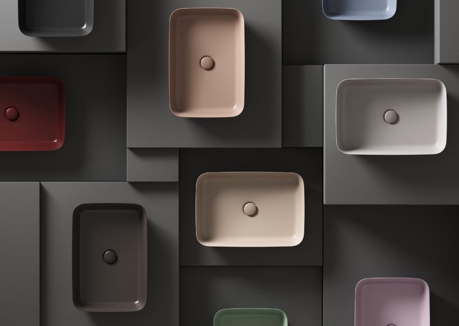 Ipalyss Vessel washbasins by Robin Levien. Ten new ceramic colours bring a sense of emotion to bathroom interiors. Some shades update historical Ideal Standard designs with a contemporary finish, others are new and have been designed to complement modern materials.