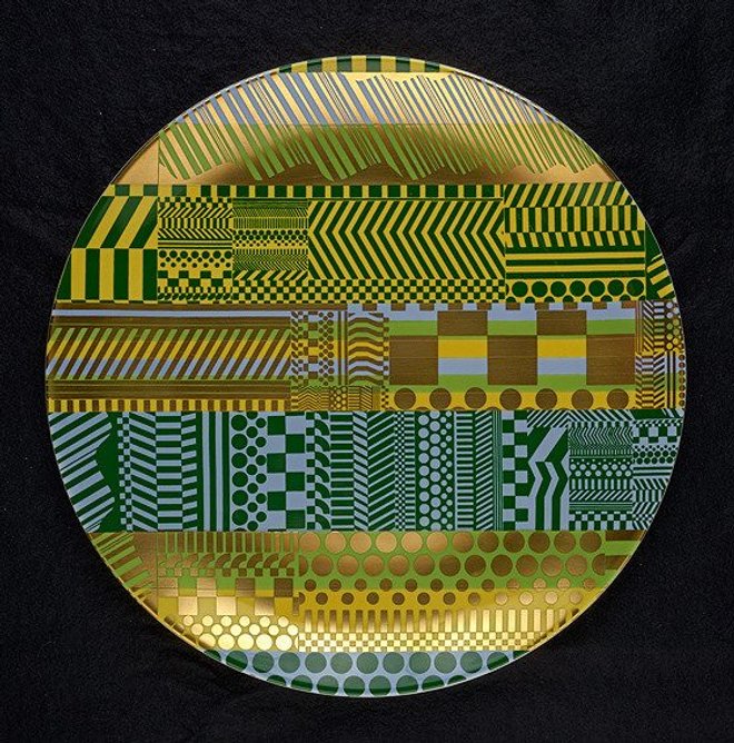 Eduardo Paolozzi, Variations on a Geometric Theme, one of the plates he worked on for Wedgewood, 1968-9.