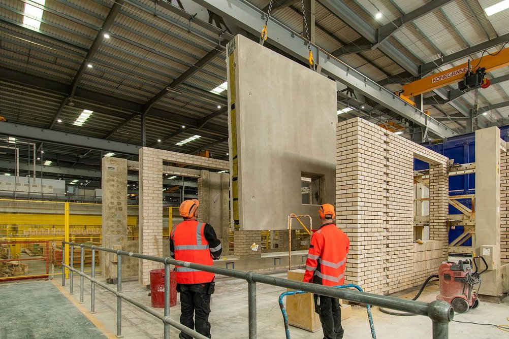 Laing O’Rourke’s offsite manufacturing facilities at Explore Industrial Park, near Worksop in Nottinghamshire.